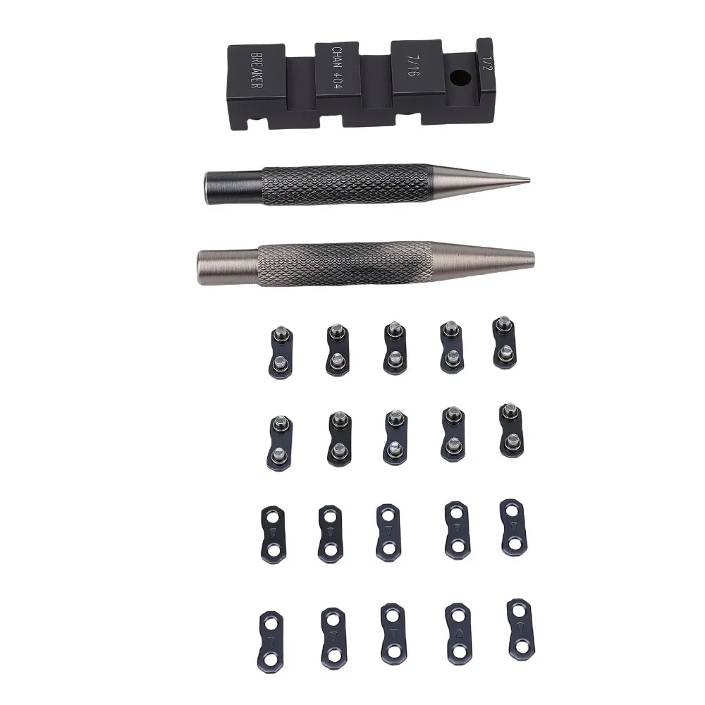 13pcs Preset Straps Chainsaw Chain Repair Kit Durable Construction Portable Design Chain Anvil And Punch Tool