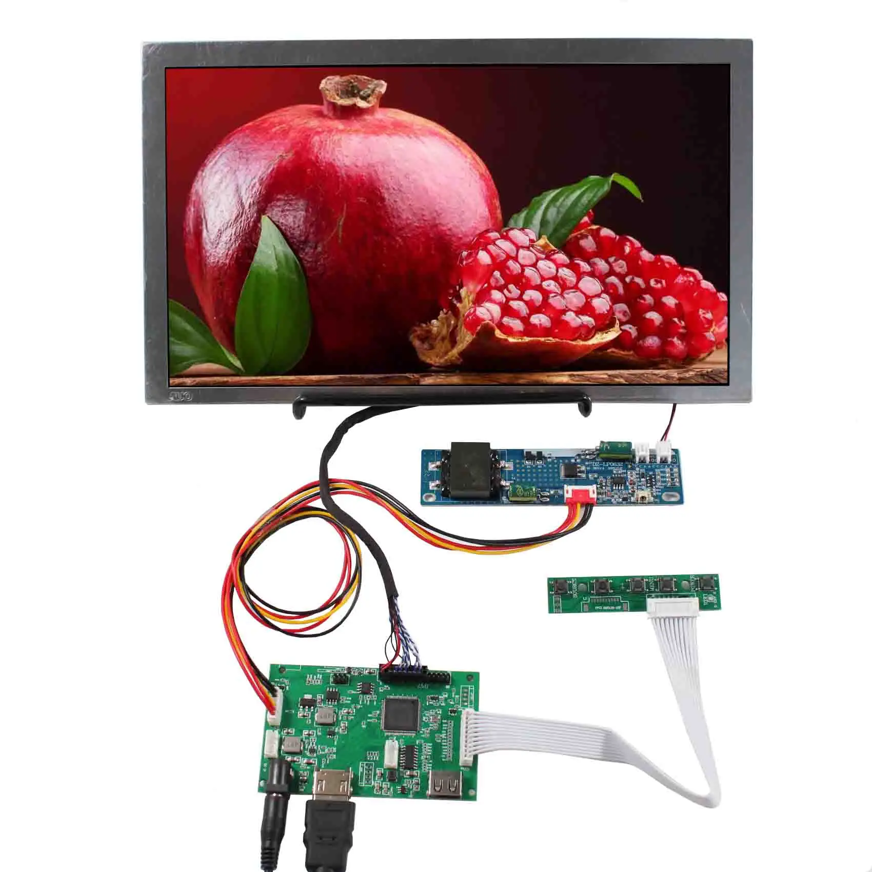 11.6 بوصة 1366X768 1000nit TFT-LCD شاشة الشاشة الصناعية + HD-MI USB LCD المجلس