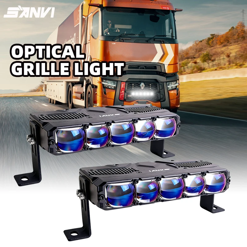 SANVI S500 Bi LED Grille Light for Led Bar 4x4 Car Work Light Fog Lamps Headlight Auxiliary Light Offroad LED Driving Lights