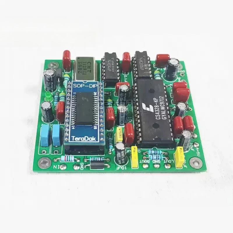 

CS8412/DIR9001 + CS4328 DAC decoder board
