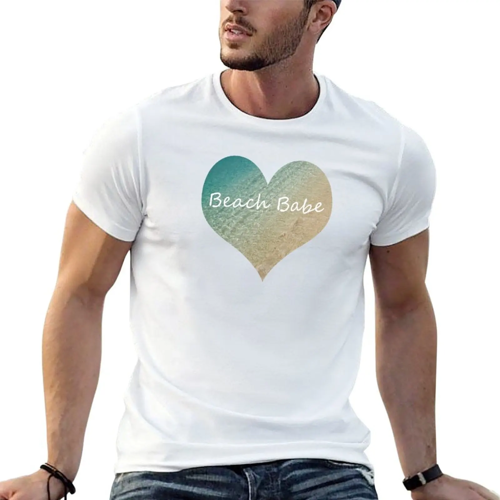 Tropical Turquoise Beach T-Shirt customs design your own plus sizes mens t shirt