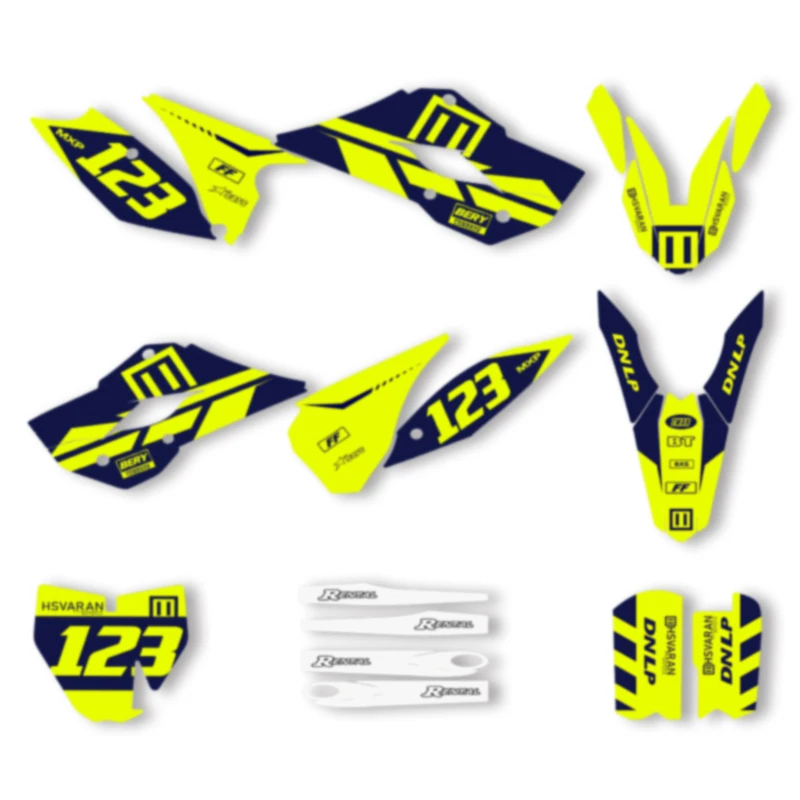 

DSMTECH Motorcycle Graphics Decal Stickers Kits For Husqvarna TC85 TC 85 2014 2015 2016 2017 004