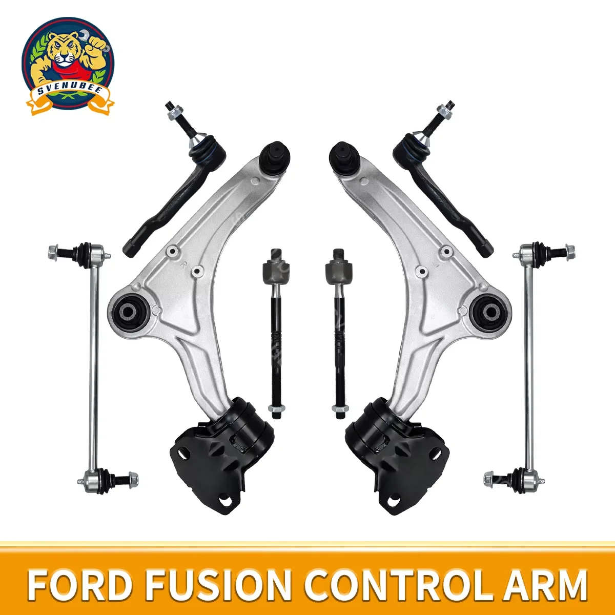 

Svenubee передний нижний рычаг подвески, рычаги стабилизатора поперечной устойчивости, наконечники рулевой тяги, 8 шт., комплекты для Ford Fusion 2013 2014 2015 2016 2017