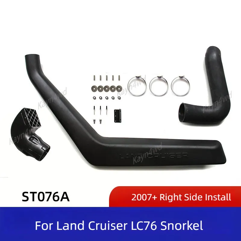 Off Road 4x4 Car Accessories Snorkel Kit For 2007+ TOYOTA Lander Cruizer LC76 71 73 75 78 79 Auto Parts Wading Breath Hose Pipe