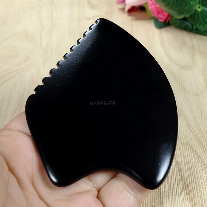 Body Massaging Board Natural Stone Massaging Therapy Tool Massager Scraping Board Beauty Care Supply Scraping Plate For Salon