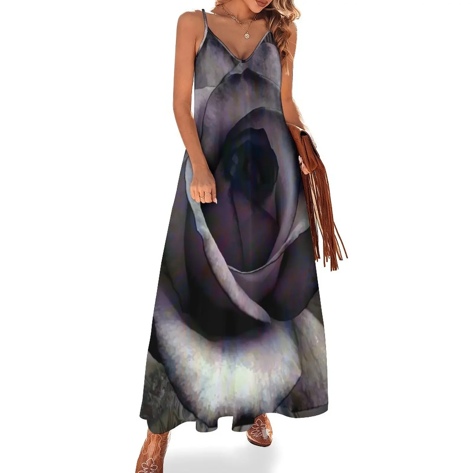 

Black Rose of Hex's Sleeveless Dress summer women's suit Women's dress