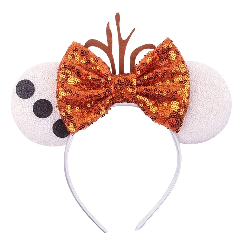 

Ziming 9.5 CM Mouse Ears Headband Girls Boys Sequin Bow Hairband Women Christmas Festival Party Cosplay Hair Accessories