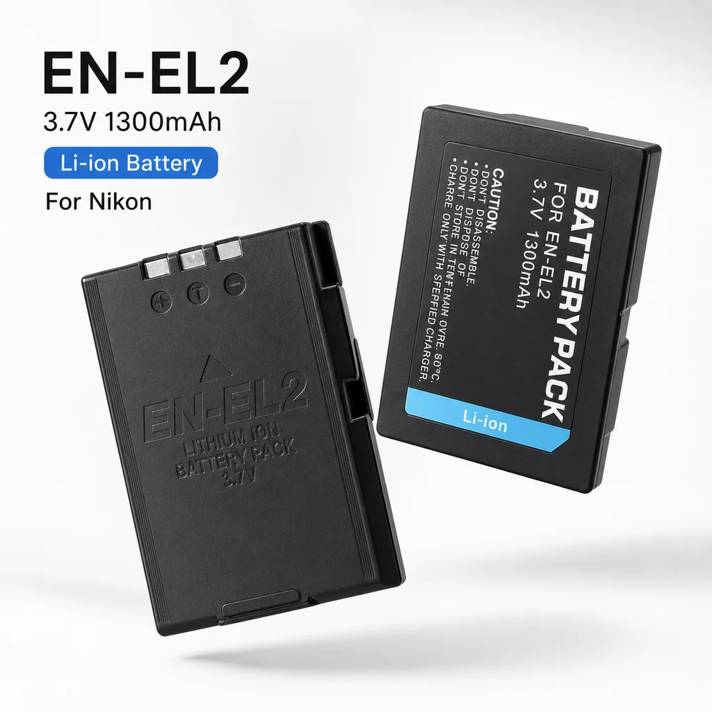 Camera Battery EN-EL2 3.7V 1300mAh Li-ion Replacement Battery For Nikon Coolpix 3500 3200 3100 2500 BP-NKL2