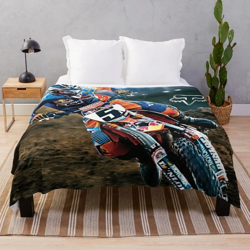 Ryan Dungey Motocross-Racer Throw Blanket Nap Giant Sofa Luxury Blankets