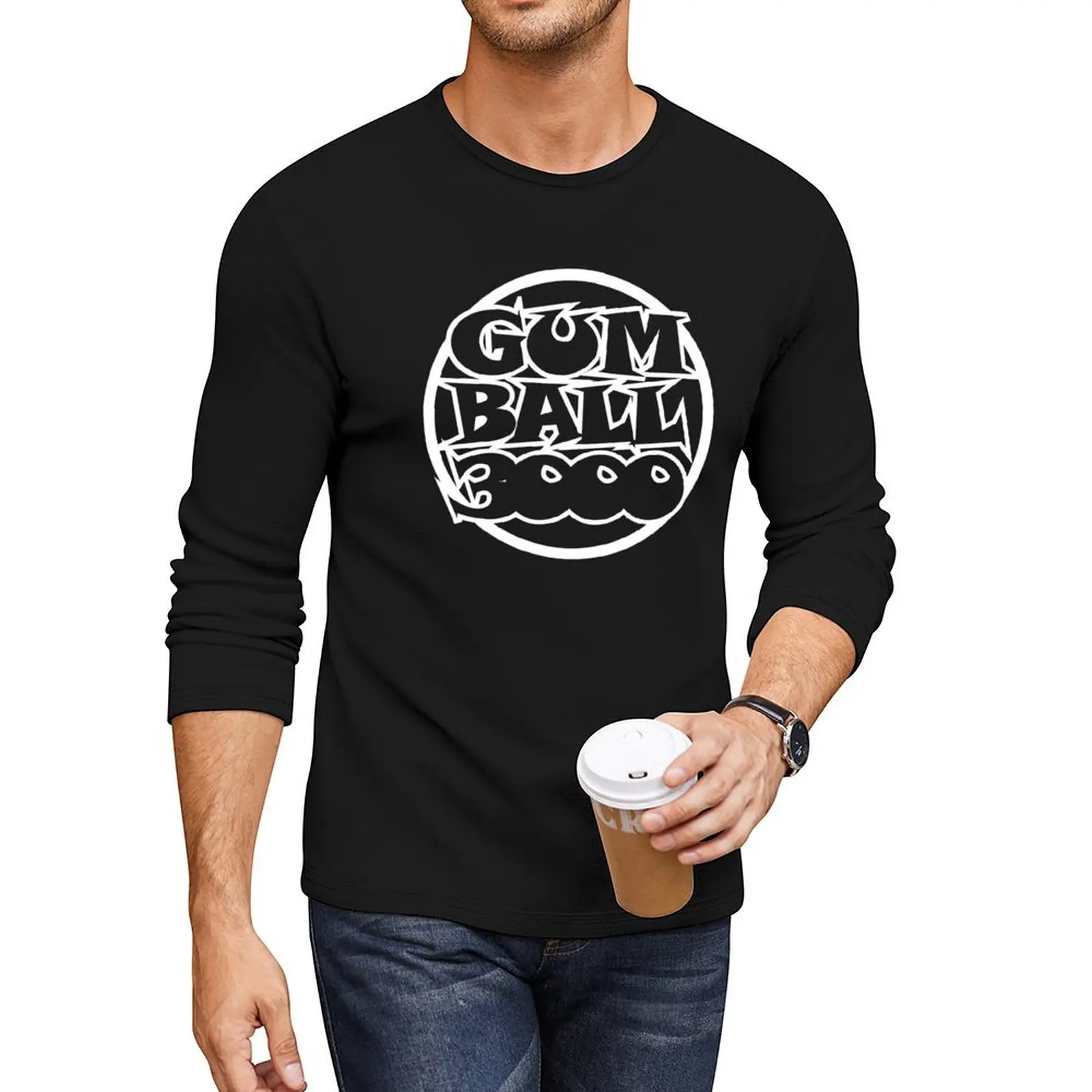 

GUMBALL 3000 WHITE Long T-Shirt sweat shirt tops anime mens t shirt graphic