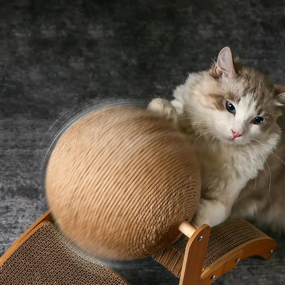 

Cat Scratcher Toy Ball Sisal Scraper Detachable Cat Scratching Post Grinding Claw Interactive Cat Wheel Toy Pet Indoor Furniture
