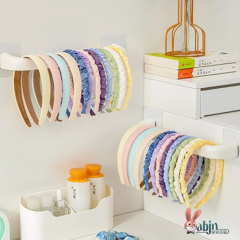 

Wall-Mounted Hairband Storage Organizer Children's Hair Accories Holder No-Drilling Required Dormi Hair Clip Ra Hook
