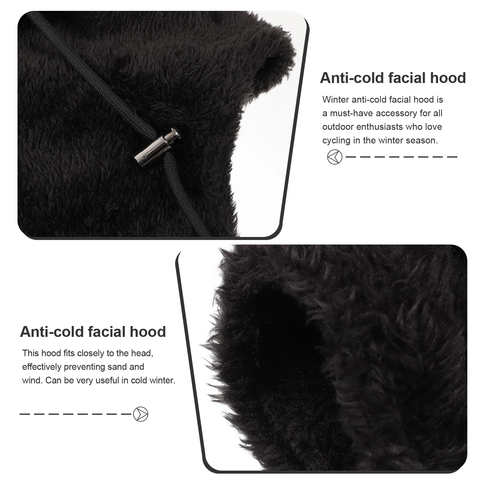 

Winter Outdoor Anti-Cold Facial Hood Windproof Neck Cover Cycling Warm Facial Mask Windproof Neck Cover Warm Hood