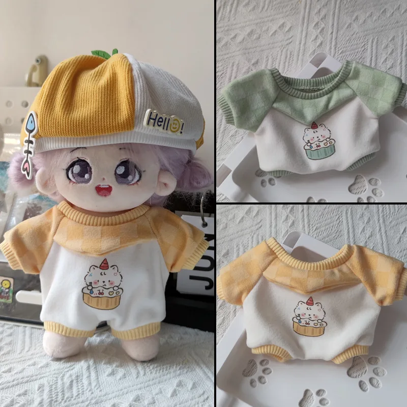 20cm Dolls Accessories 2 Colors Jumpsuit Cotton Doll Beautiful Kawaii Exquisite Exclusive Design Brithday Gift for Friends