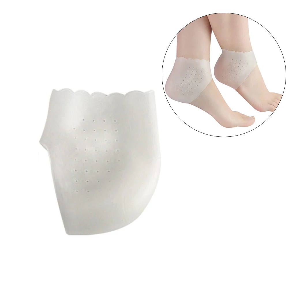 

Heel Protective Socks Gel Foot Care Dry Cracked Feet Covers Breathable Holes Moisturizing Material Comfortable Elastic Anti Slip