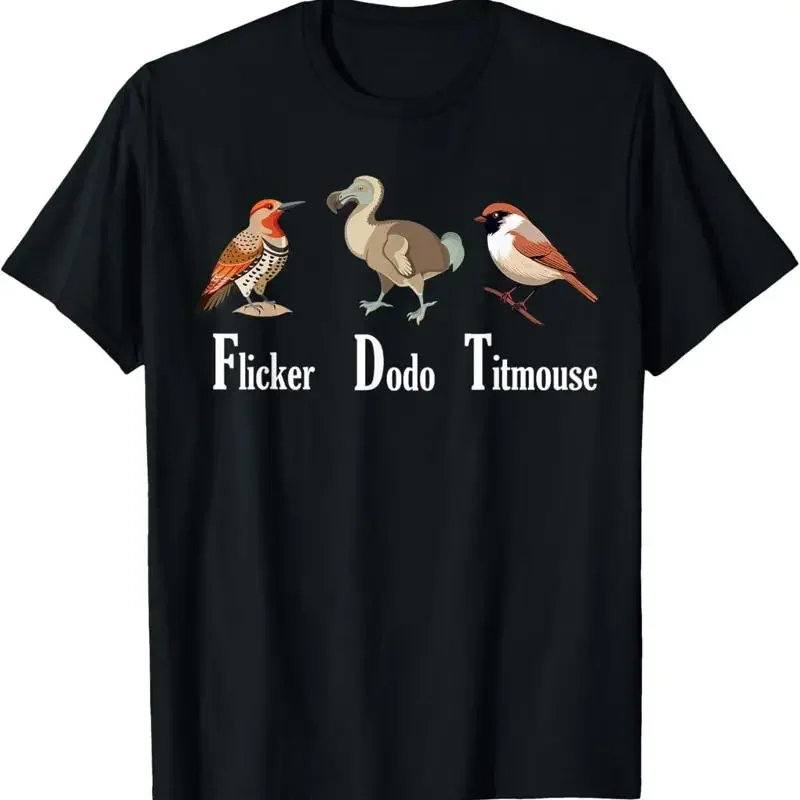 Flicker Dodo Titmouse Funny T-Shirt