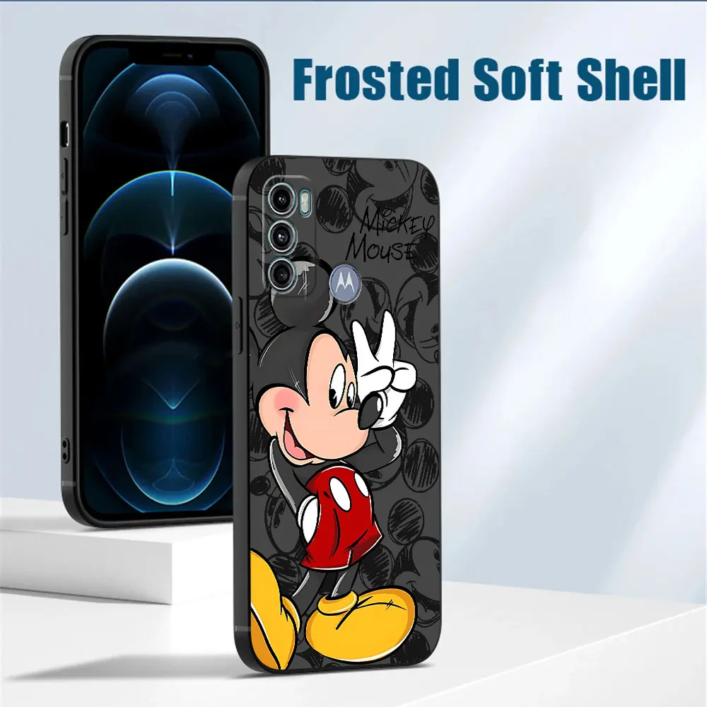 Disney Mickey Minnie Mouse etui na Motorola Moto Edge 20 Pro G200 5G G9 Plus Edge 40 Pro Edge 30 Neo One Fusion Plus pokrowiec