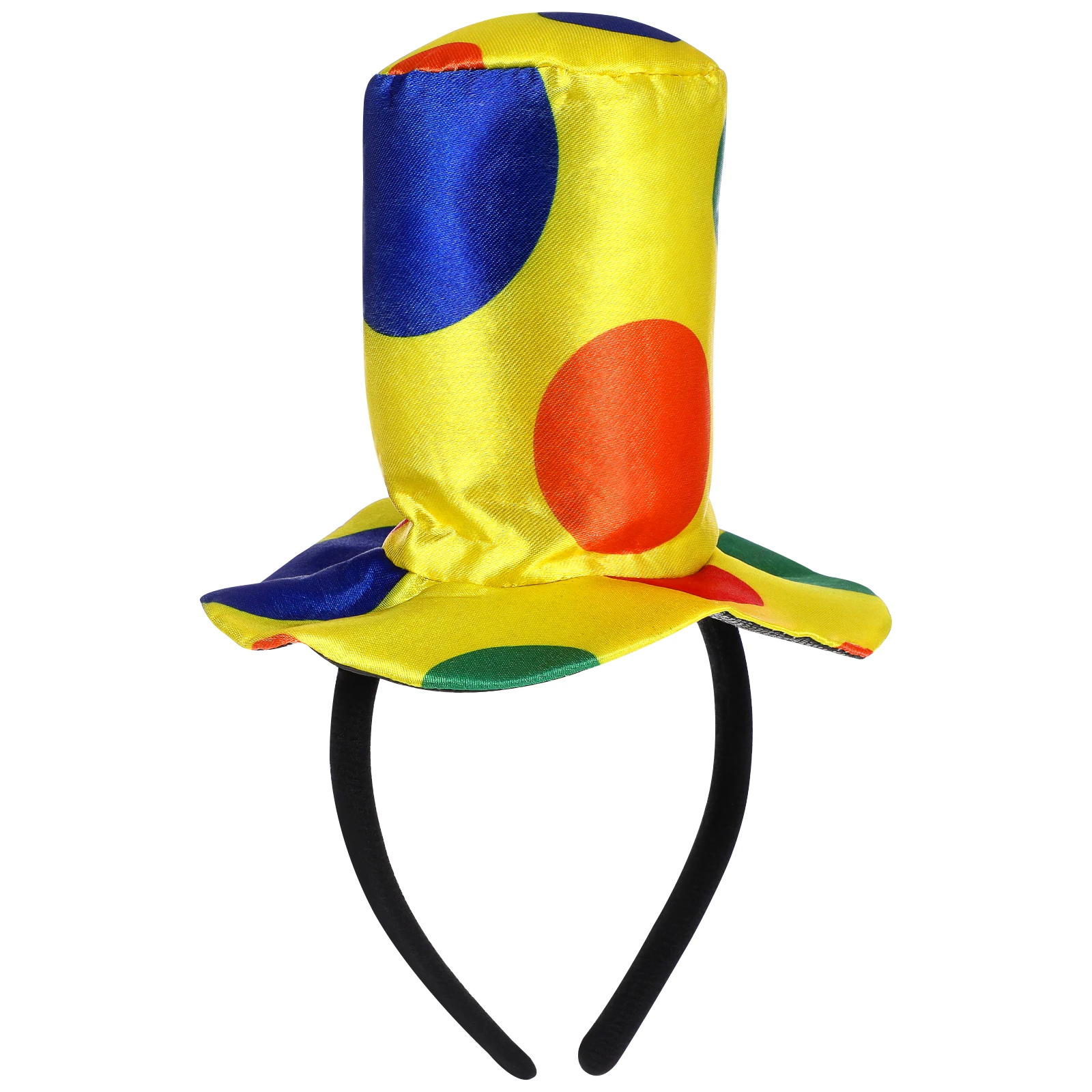 

Clown Hat Headband Knitted Comfortable Adult Hats Costume Prop for Carnival Halloween Cosplay Party Bright Color