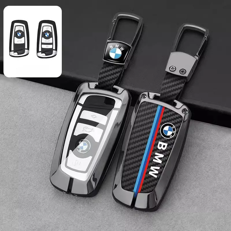 Carbon Fibre Car Key Cover Shell For BMW F20 F30 G20 F31 F34 F10 G30 F11 X3 F25 X4 I3 M3 M4 1 3 5 Series Keychain Accessories