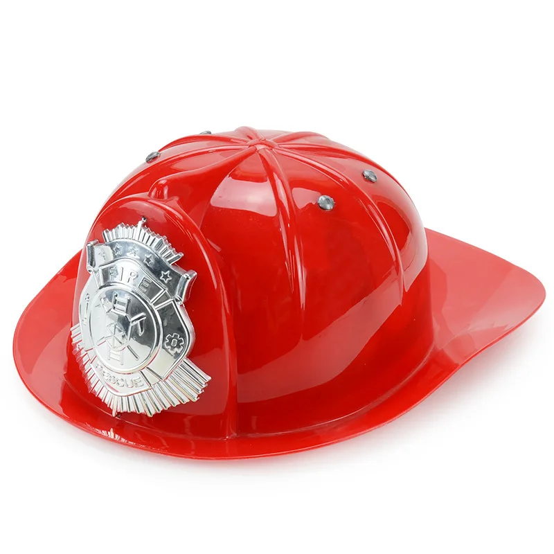 Children's Plastic Fire Hat Toys Simulation Small Small Firefighter Helmet Play House Toys Role-playing Toys Best Birthday Gifts