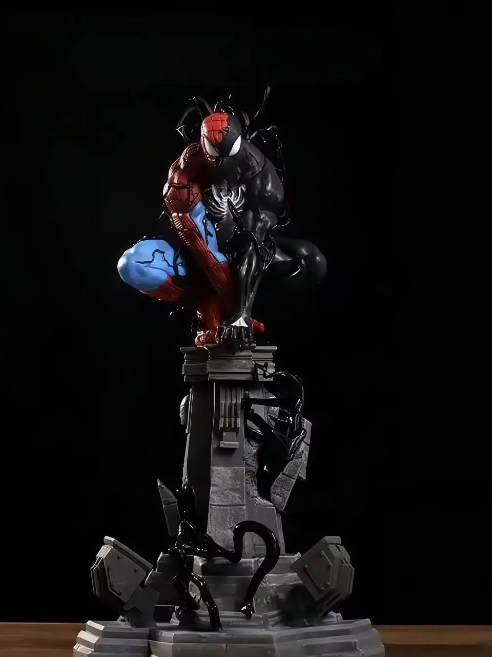 37 cm 14,5 Zoll Anime Spider-Man Figuren PVC-Statue Desktop-Ornament Sammlerstück Modell Dekoration Zimmer Schreibtisch Spielzeug Geschenke