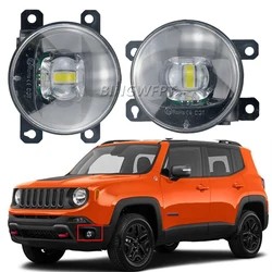 BINGWFPT Fog Lights Headlight For Jeep Renegade BU Compass Cherokee LED Lens Fog Lamp Fog Light For Jaguar Porsche Cayenne 955
