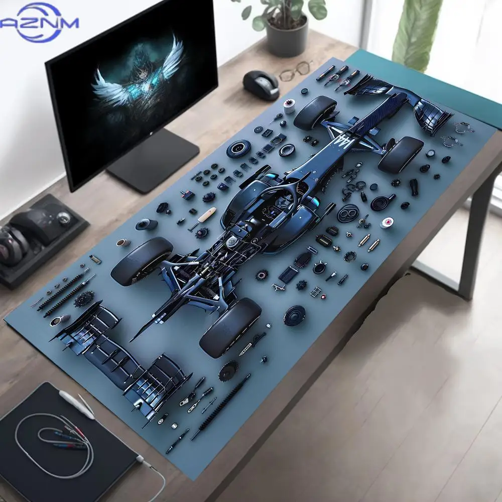 Racing parts pattern Mouse Pad Computer Laptop MousePad Office XXL Large Gaming Mousepad Rubber Bottom Non-Slip Desk Mat 900X400
