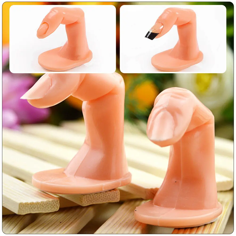 

20Pcs Silicone Nail Art Training Finger Lightweight Portable Practice Tool for Nail Lovers Beginners Salon Artists Manicure