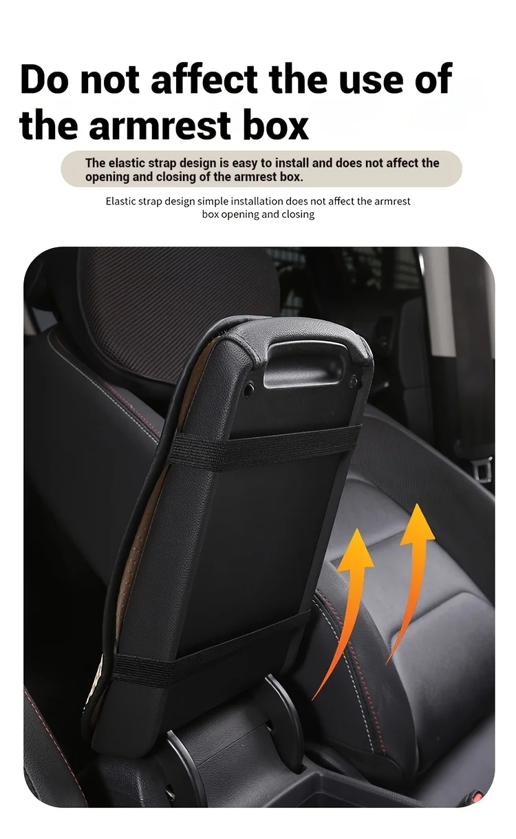 3D Massage Mesh Four Seasons Universal Coarse Mesh Anti Slip Car Armrest Box Cushion Car Control Protective Cover view 6