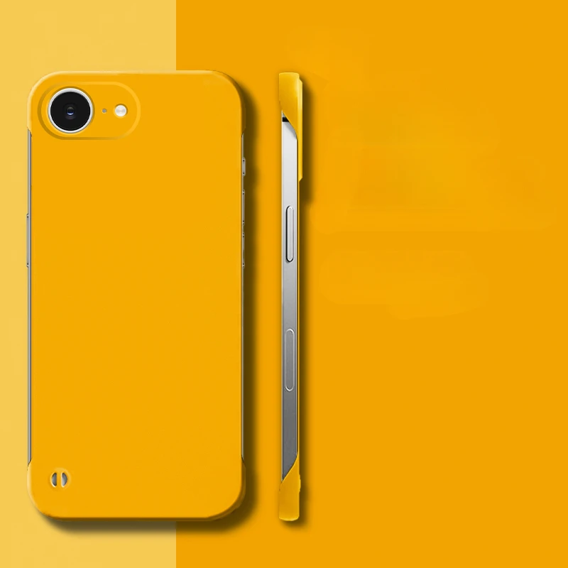 16E Ultradünne rahmenlose Handyhülle für iPhone 16 E 16 Pro Max 16 Plus, matte harte PC-Schutzhülle auf der Rückseite – Detail 9