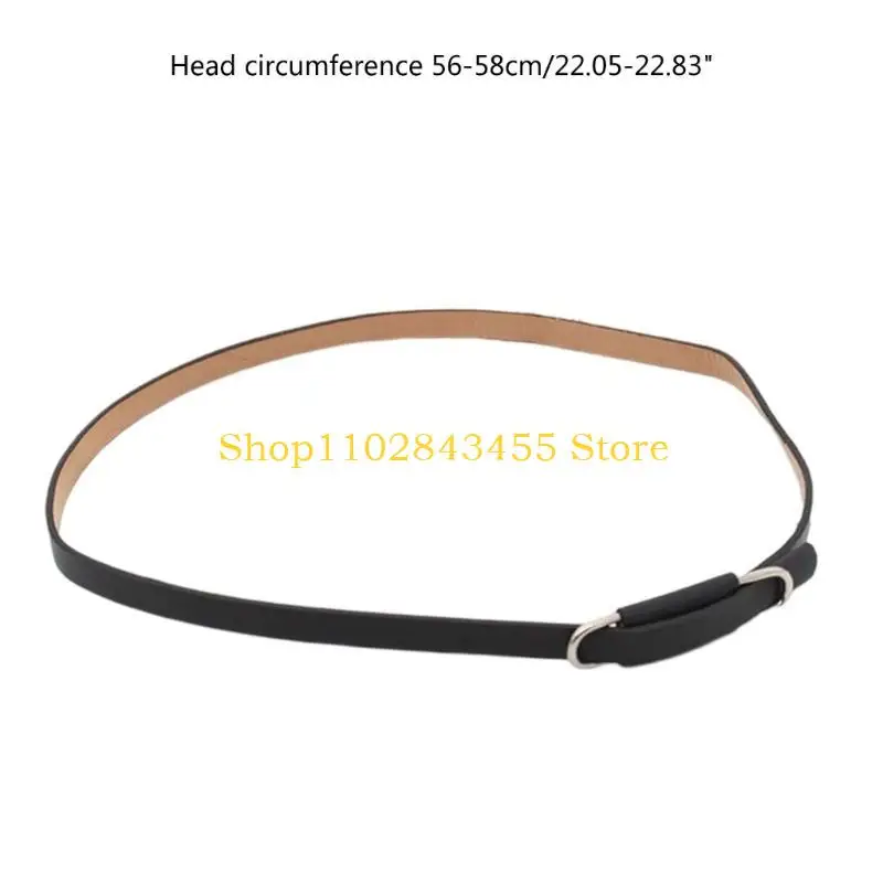 フェドーラハット用カウボーイハットバンド用の49mcハットベルト革帽子バンド西部帽子