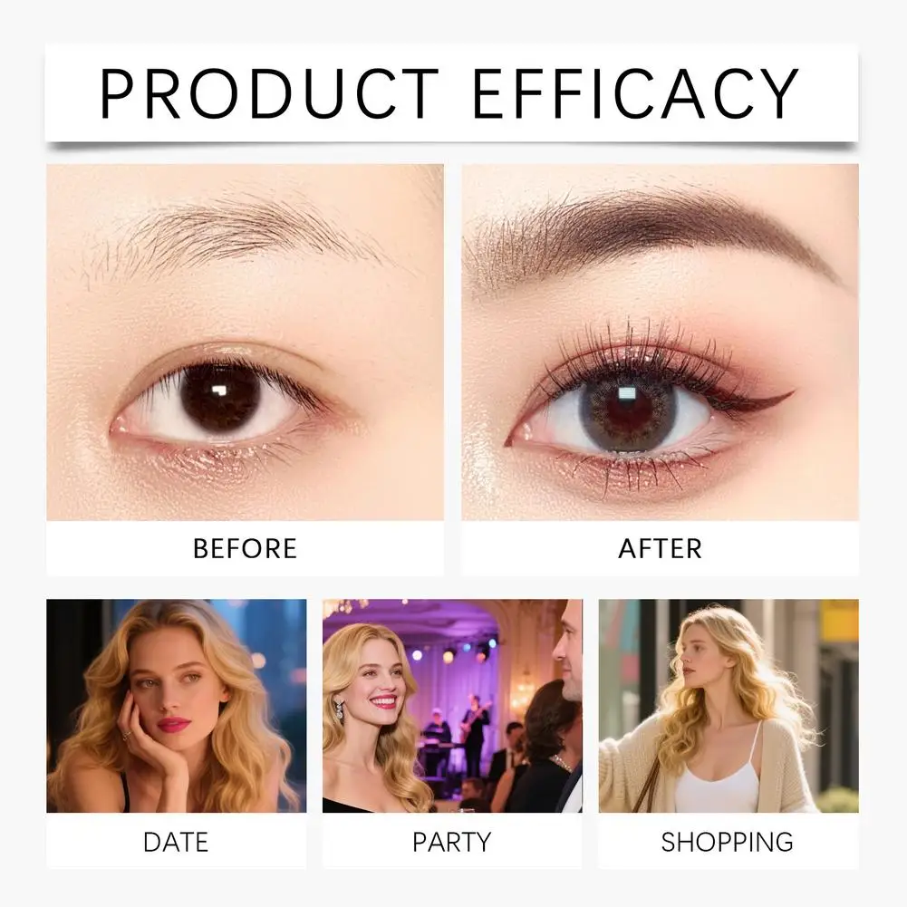 ﻿   Crayon à sourcils 2 en 1, cosmétiques professionnels, maquillage pour femmes, 4 couleurs, brosse de tatouage de sourcils étanche, stylo à sourcils longue durée