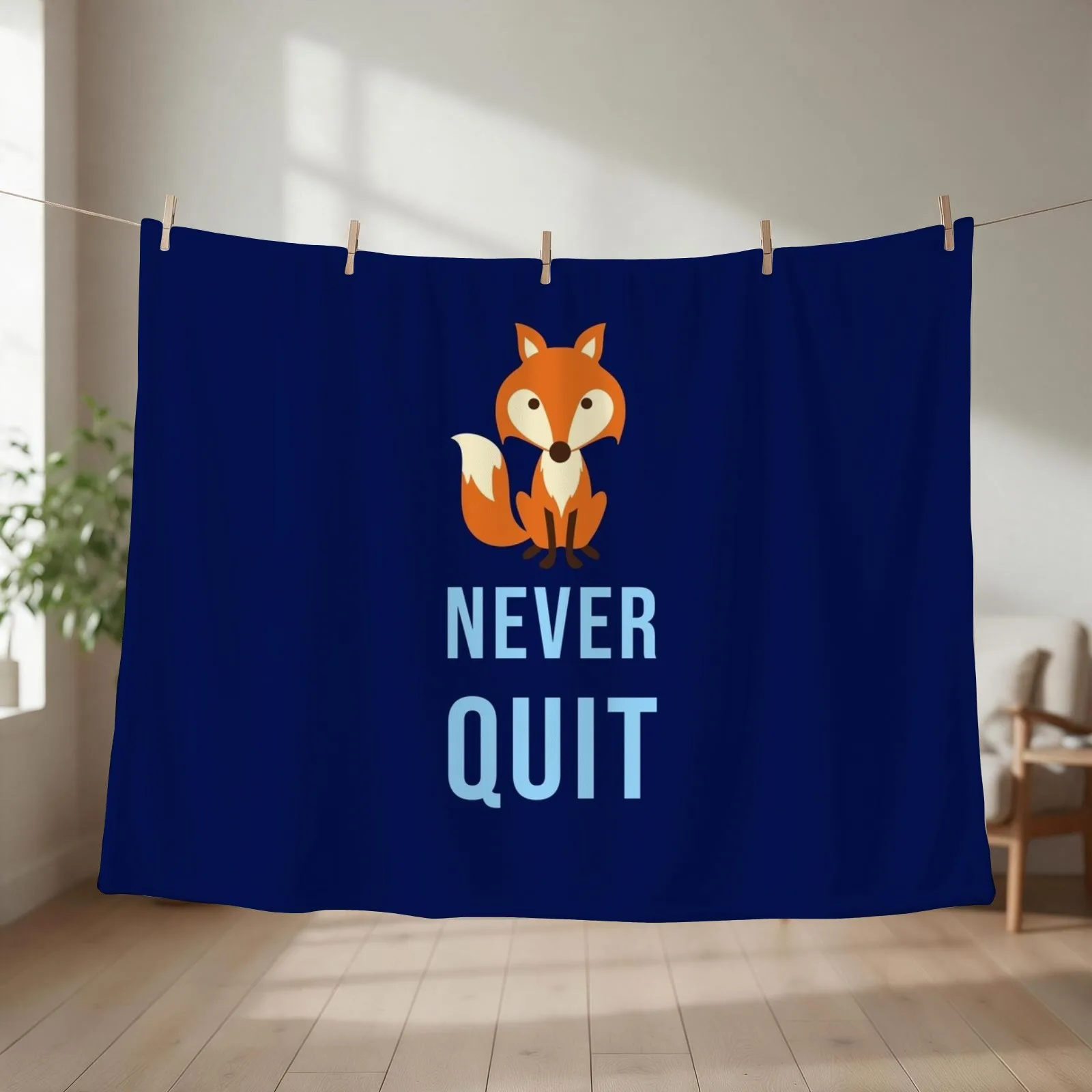 Foxes never quite - Leicester Throw Blanket couch cozy soft plush fuzzy picnic outdoor blanket