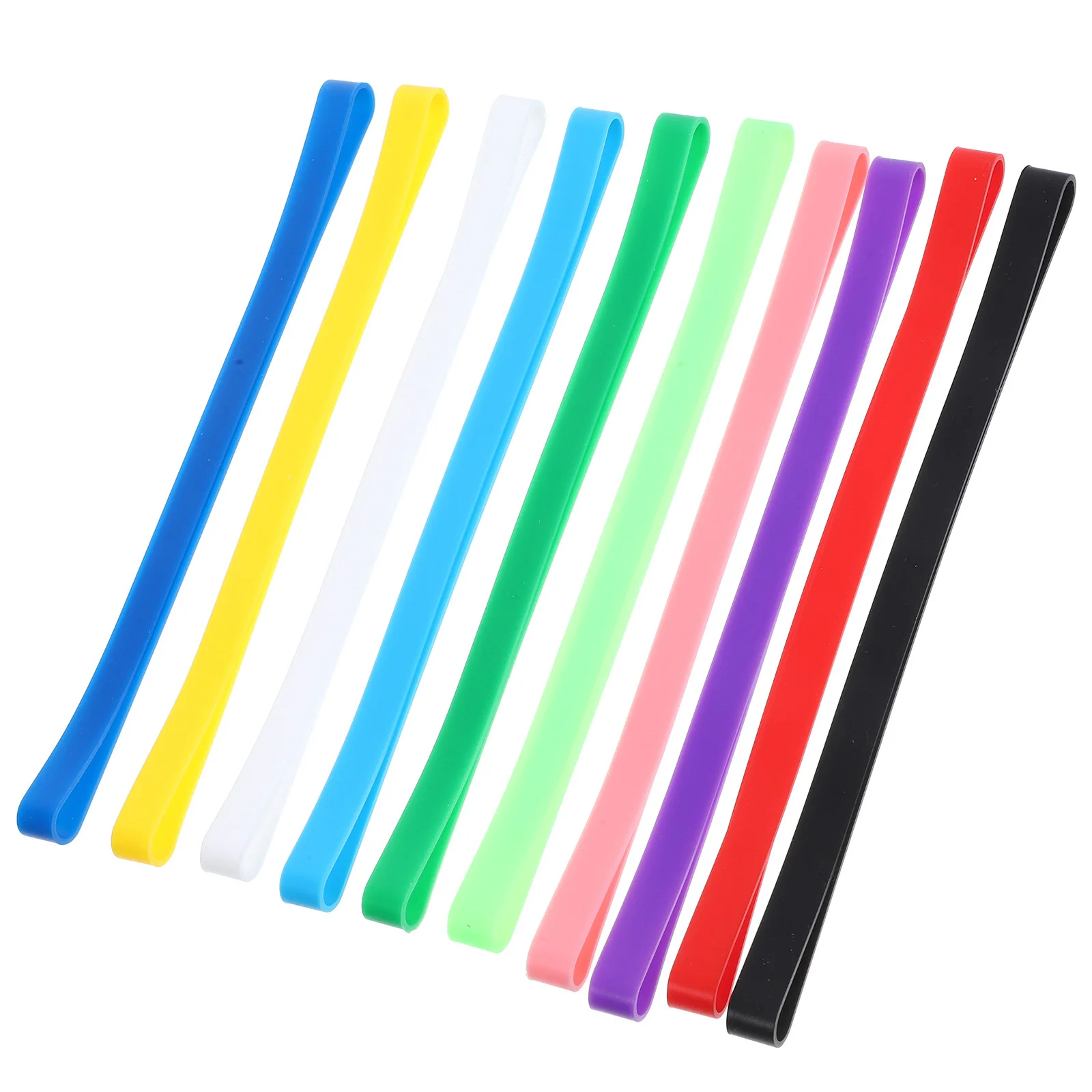 10Pcs Colorful Elastic Bands Strong Journal Strap for Travel Notebook Scrapbook Planner Wraps Office Accessories