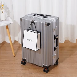 New pull rod pc rolling luggage 20/22/24/28 inch size high quality fashion brand travel mute suitcase large capacity luggage