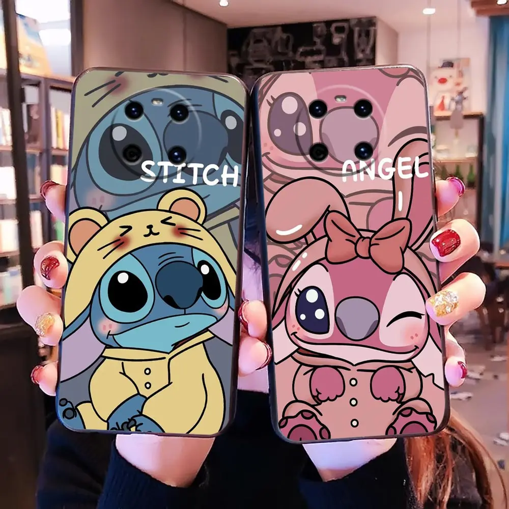 

Phone Case For HUAWEI P20 P30 Y6P Y7 Y9 NOVA 2I 3I 7I 8I 9SE HONOR 8X 9X X7 X7A X8 X9A 20 90 Case Cover Funny Cute Stitch Angle