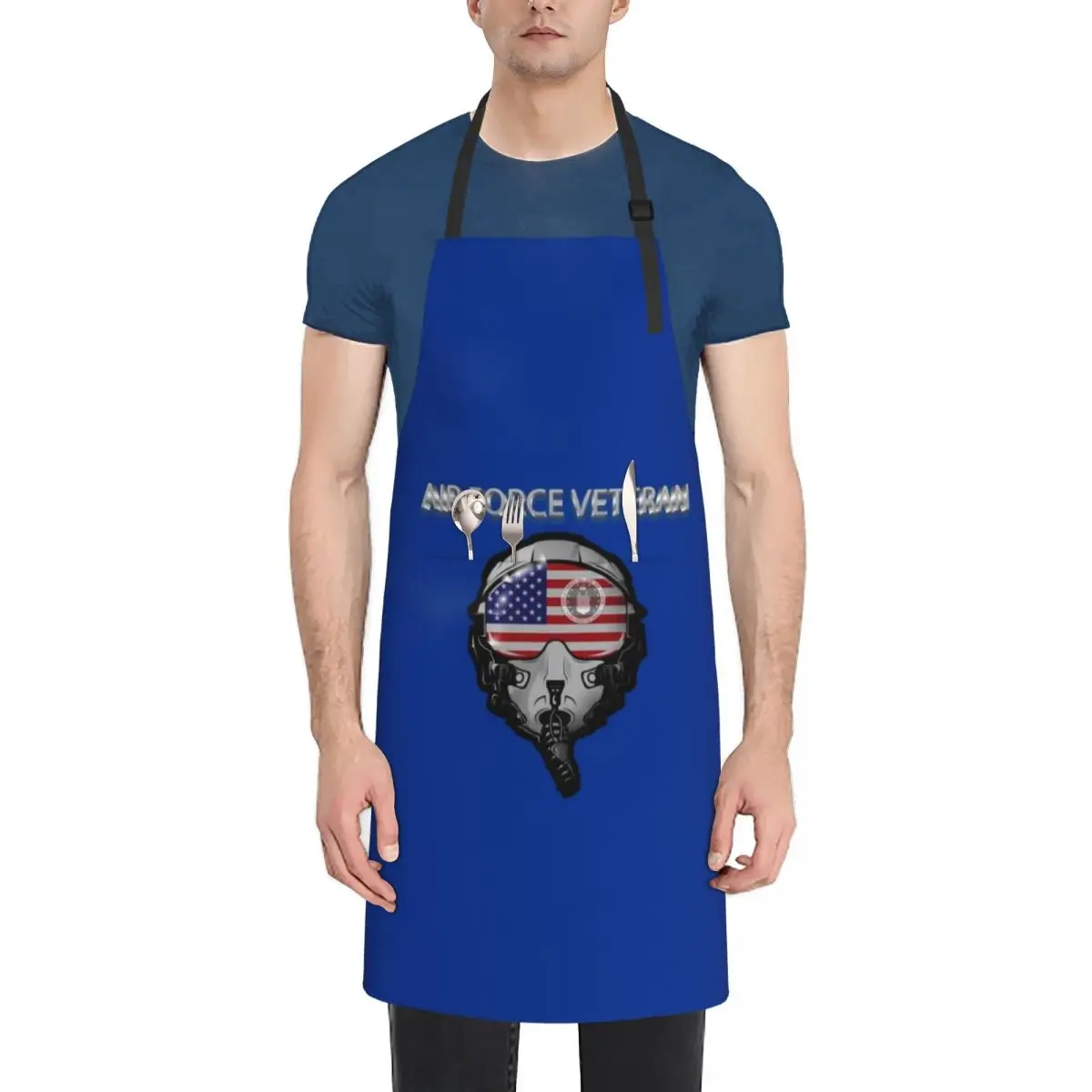 

Air Force Veteran Helmet American Flag Apron kitchen gadgets Dress Home Supplies Apron