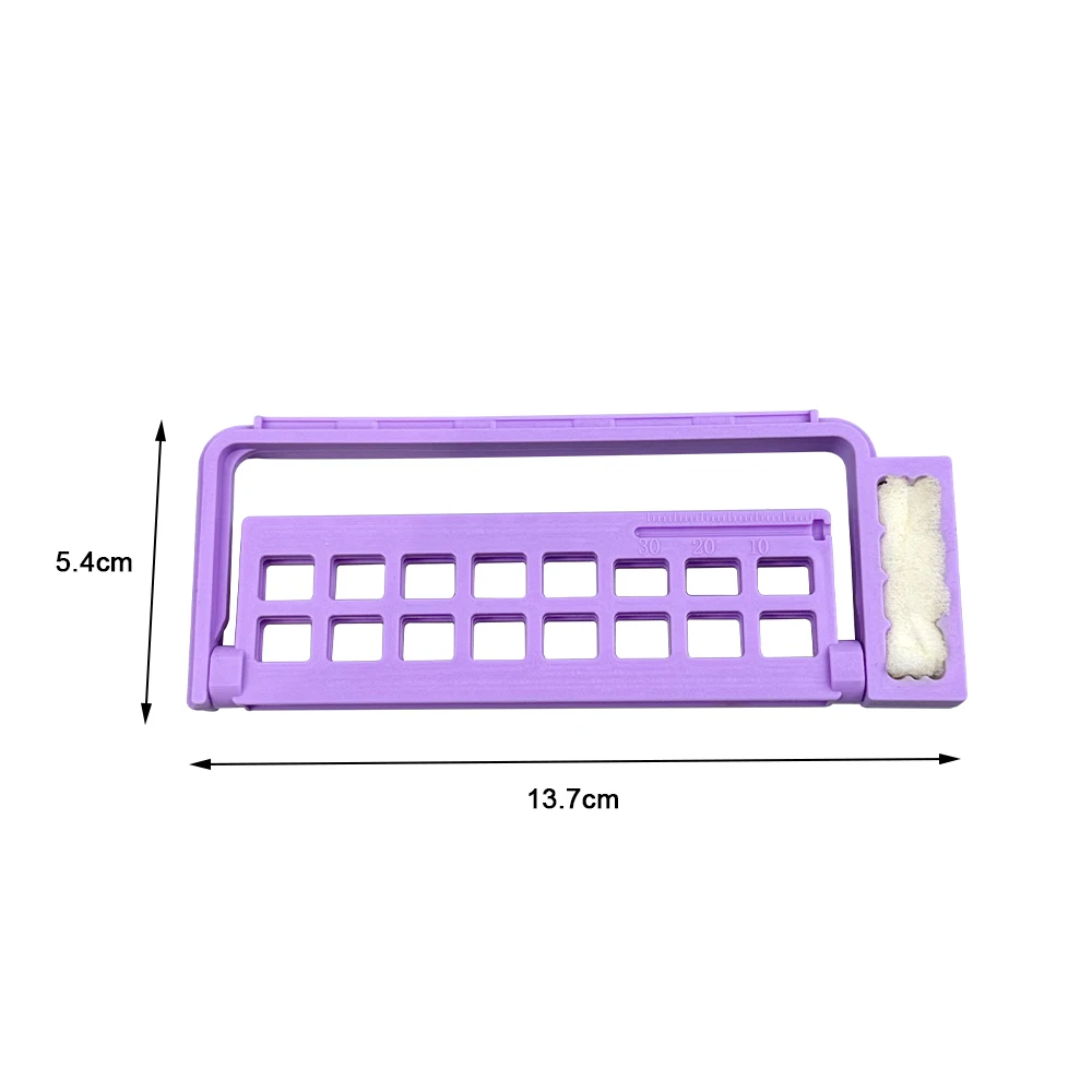 16 Holes Dental Endo Stand Root Canal File Holder With Sponge Endodontic Drill Block Dentistry Sterilization Disinfection Box