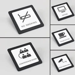 Warm Reminder Sign Cashier Desk Instruction Creative Door Sign Acrylic Men's and Women's Bathroom Signage Wifi No Smoking