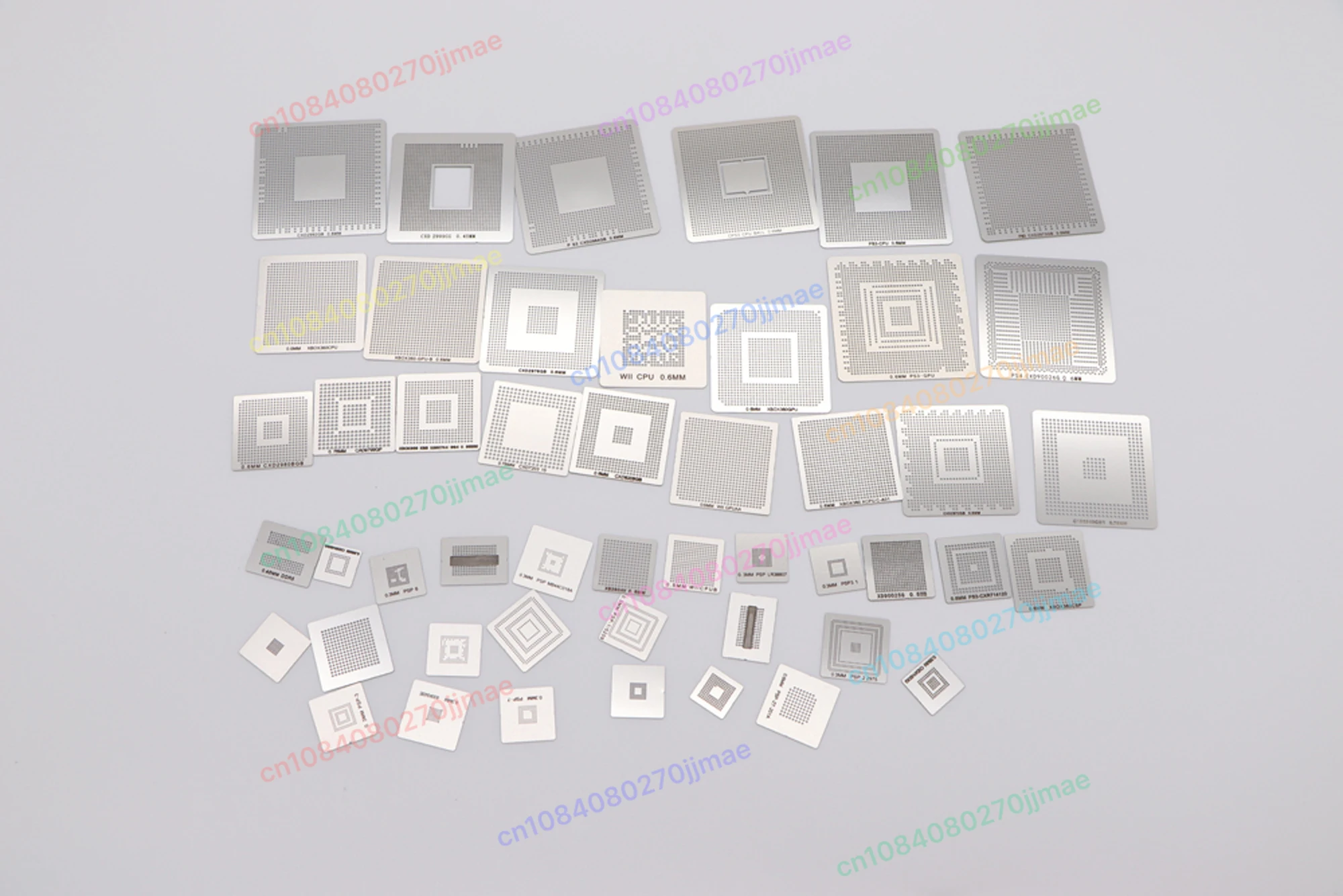 60 قطعة/56 قطعة/47 قطعة/21 قطعة تحديث استنسل التدفئة المباشرة لوحدة التحكم في الألعاب PS3 CPU PS4 GPU XBOX CXD WII قالب الحرارة