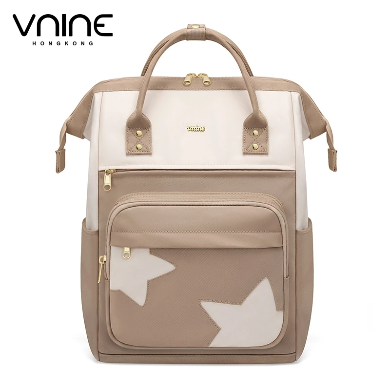 V.NINE Cute Backpack Women Laptop Back Pack 15 6 inches with Tablet Pocket Multi Comparment Backpacks Anti Theft Waterproof 2025