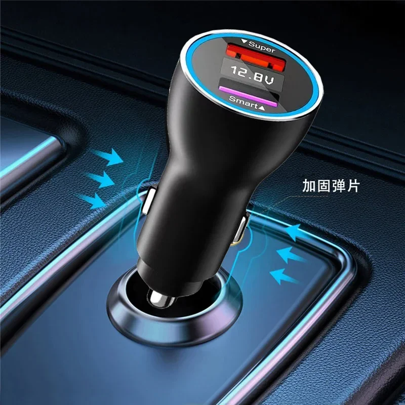 New 65W SUPERVOOC 2.0 SuperDart +22.5W Car Fast Charger 6.5A Type-C Cable For OPPO Find X3 Pro Reno 6 Realme GT Neo X50 Pro 8Pro