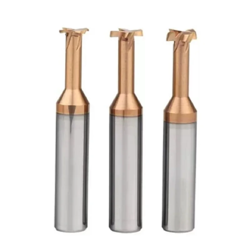 Tungsten steel T-shaped milling cutter solid hard alloy T-shaped groove cutter for stainless steel T-cutter  D12