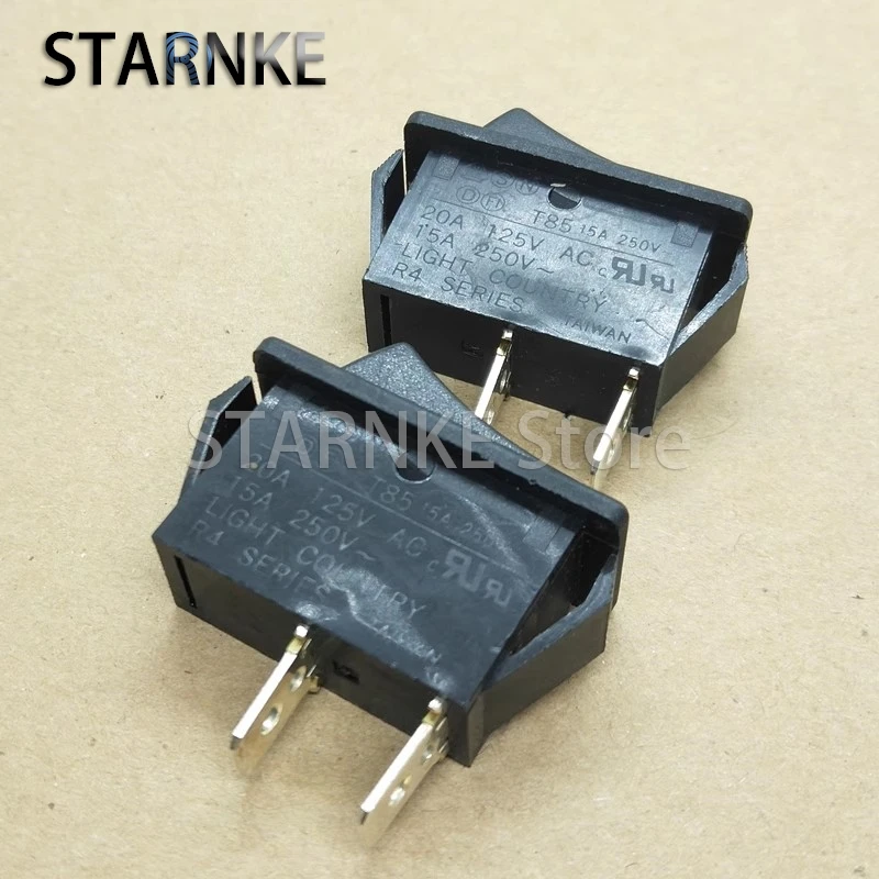 2PCS R4 Rocker Switch 2Pins 2 Position Rocker Power Switch 33*15MM 15A