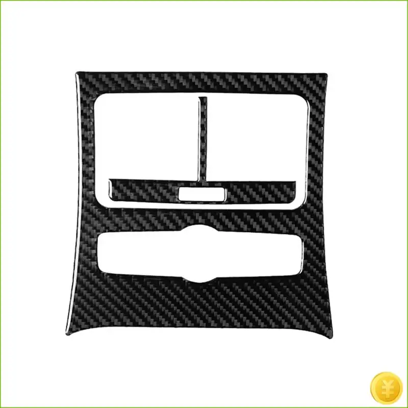 

Для A6 4F C6 2005-2011 углеродное волокно задний выпускной клапан кондиционера наклейка крышка переменного тока рамка отделка автомобильные аксессуары