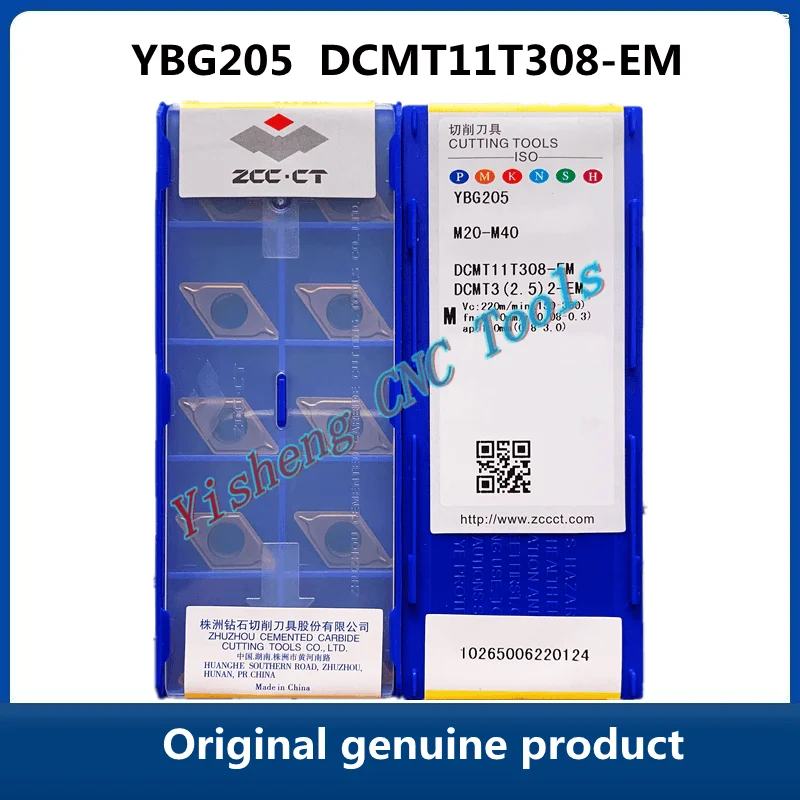 Imagem -03 - Zcc ct Carbide Cutting Tools Inserir Ferramenta de Giro Dcmt11t308-em Ybm253 Ybg202 Ybg205