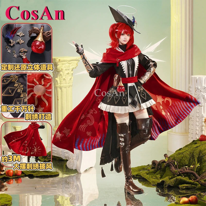 CosAn Game Arknights Exusiai The New Covenant Cosplay Costume Song Of The Seeking Wings Gorgeous Combat Dress Role Play Clothing