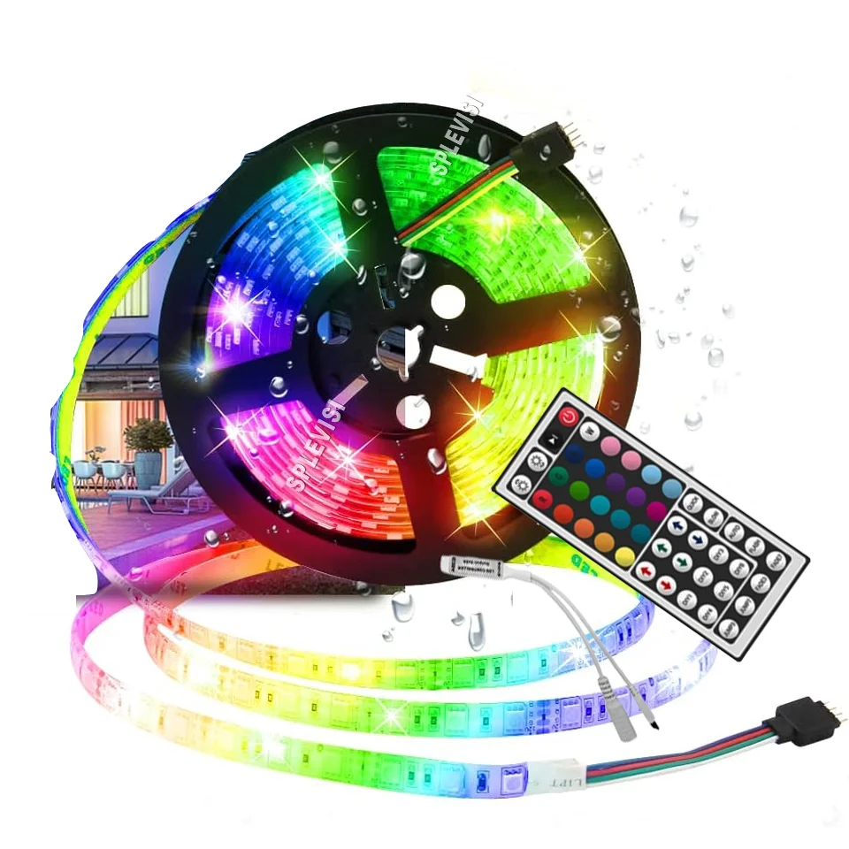 Reote Control 44key SMD 5050 Waterproof 300LEDs RGB Color Changing Boat Marine Lights Night Fishing Boats Deck Dock Lighting