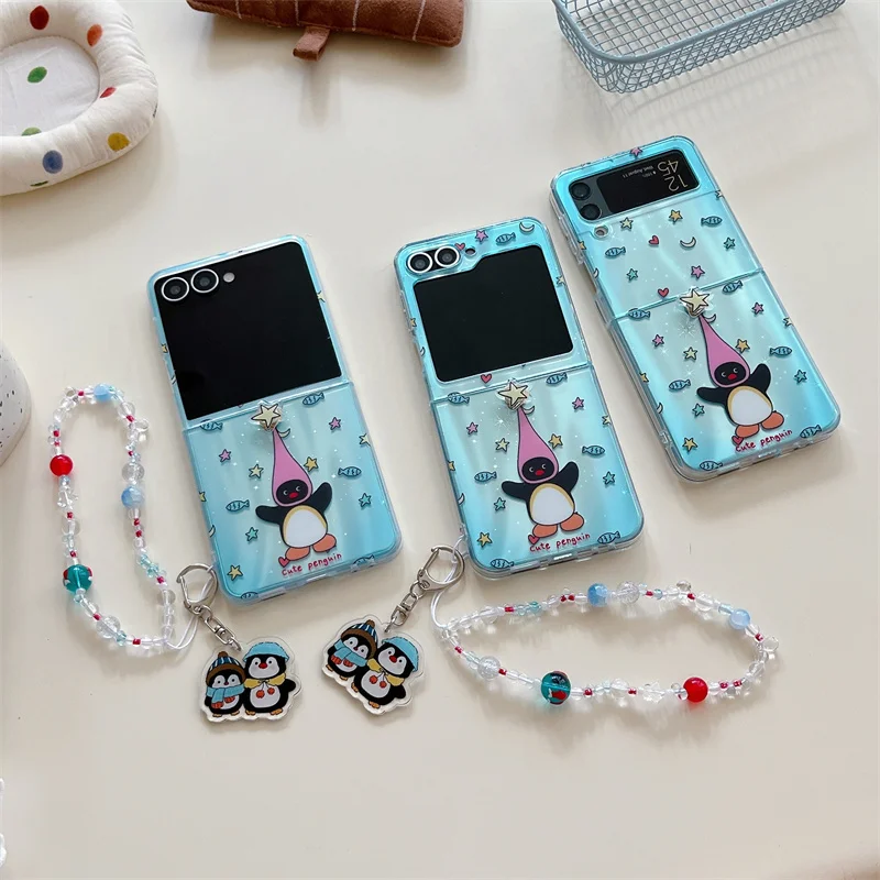 Korean Cute Star Penguin Phone Case For Samsung Galaxy Z Flip 7 6 5 4 3 Flip6 Flip7 Cover with Chain Kawaii Cases ZFlip7 Funda - AliExpress 202192403 Korean Cute Star Penguin Phone Case For Samsung Galaxy Z Flip 7 6 5 4 3 Flip6 Flip7 Cover with Chain Kawaii Cases ZFlip7 Funda - AliExpress 202192403