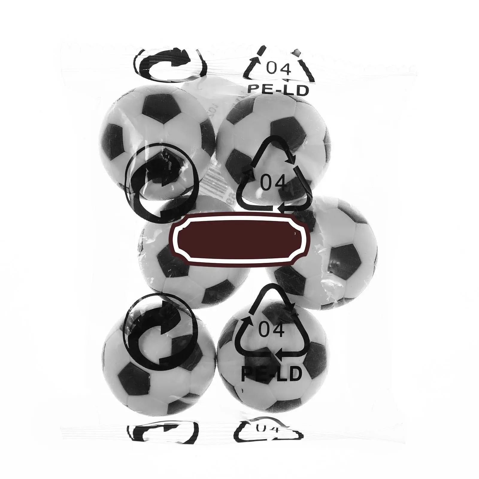 

Набор из 6 мини-футбольных мячей (32 мм), черно-белые, для настольного футбола, из высококачественного АБС-пластика, прочные, для дома, школы, дождливой погоды